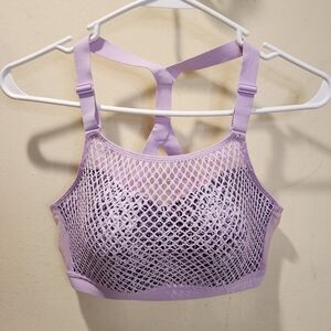 Victoria's Secret Purple Mesh Incredible Light Weight Sports Bra 34D